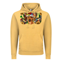 Vintage Mustard dachshund christmas joy Vintage Hoodie - RanaPortraitStore