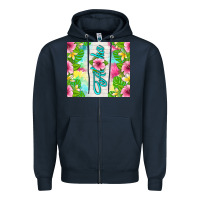 Navy aloha summer Zipper Hoodie - TumblerDesignByShophia