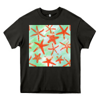 Asphalt starfish seamless pattern Heavy Core Tee - BundleAndBundleShop