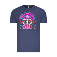 Grow Your Own Way Crystal And Mushroom Vintage Tee | Teevron