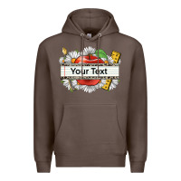 Coffee floral teacher custom name Premium Hoodie - CowGirlArtShop