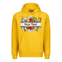 Lemon floral teacher custom name Premium Hoodie - CowGirlArtShop