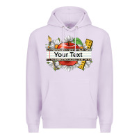 Lilac floral teacher custom name Premium Hoodie - CowGirlArtShop