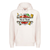 Pale Pink floral teacher custom name Premium Hoodie - CowGirlArtShop