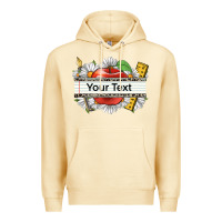 Pina Colada floral teacher custom name Premium Hoodie - CowGirlArtShop