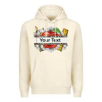Sandshell floral teacher custom name Premium Hoodie - CowGirlArtShop