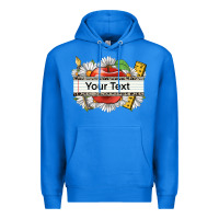True Royal floral teacher custom name Premium Hoodie - CowGirlArtShop
