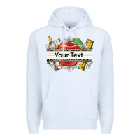 White floral teacher custom name Premium Hoodie - CowGirlArtShop