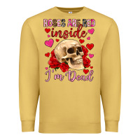 Antique Gold roses are red inside i m dead Premium Sweatshirt - OliviaCreatesArt