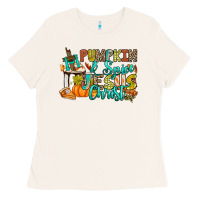 Bone Pumpkin spice and Jesus Christ Ladies Tee - RanaPortraitStore