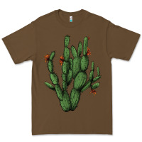 Cacao cactus with flowers Premium Tee - AdoDesignShop