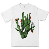 White cactus with flowers Premium Tee - AdoDesignShop