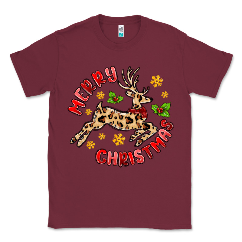 Merry Christmas Deer Classic Tee by MaliasSmallBusiness | Teevron