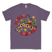 Lavender merry christmas deer Classic Tee - MaliasSmallBusiness
