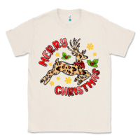 Natural merry christmas deer Classic Tee - MaliasSmallBusiness