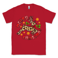 Red merry christmas deer Classic Tee - MaliasSmallBusiness