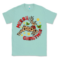 Seafoam merry christmas deer Classic Tee - MaliasSmallBusiness