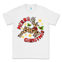 White merry christmas deer Classic Tee - MaliasSmallBusiness