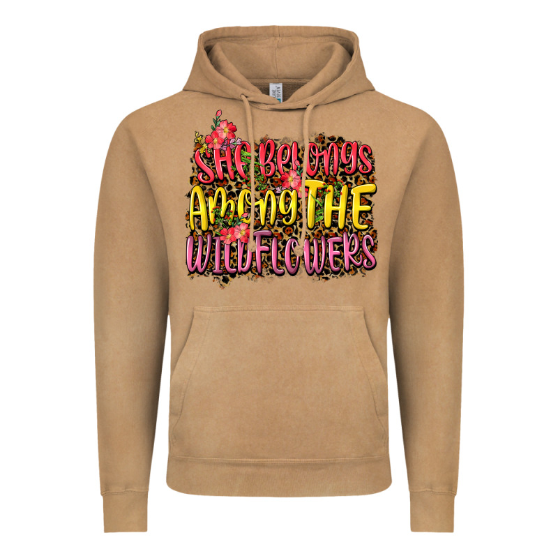 She Belongs Among The Wildflowers Vintage Hoodie by NancyCooperArtShop | Teevron