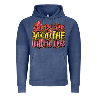 Vintage Denim she belongs among the wildflowers Vintage Hoodie - NancyCooperArtShop