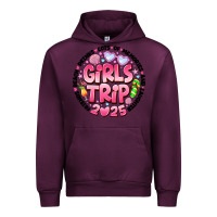 Mauve Wine Grils Trip 2025 Urban Hoodie - CowhideDigitalArt
