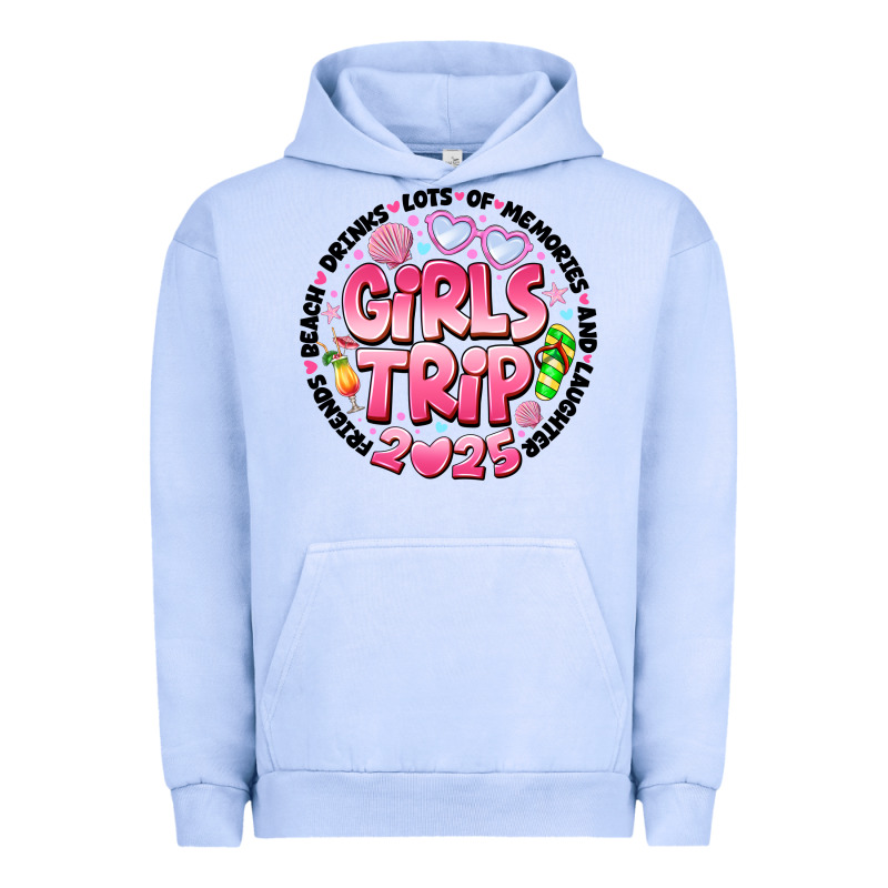 Grils Trip 2025 Urban Hoodie by CowhideDigitalArt | Teevron