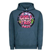 Pigment Midnight Navy Grils Trip 2025 Urban Hoodie - CowhideDigitalArt