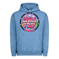 Pigment Pebble Blue Grils Trip 2025 Urban Hoodie - CowhideDigitalArt