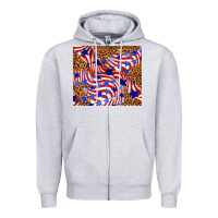 Heather Grey 4th of july patriotic usa Zipper Hoodie - TumblerDesignByShophia