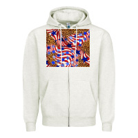 Oatmeal Heather 4th of july patriotic usa Zipper Hoodie - TumblerDesignByShophia