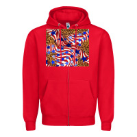 Red 4th of july patriotic usa Zipper Hoodie - TumblerDesignByShophia