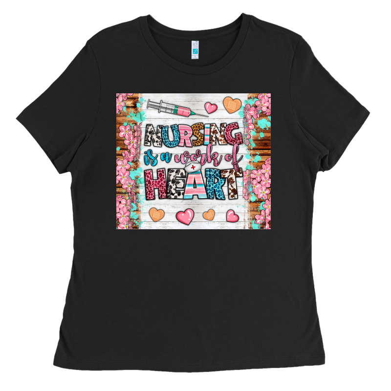 Nursing Is A Work Of Heart Tumbler Ladies Tee by BundleAndBundleShop | Teevron