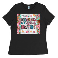 Black nursing is a work of heart tumbler Ladies Tee - BundleAndBundleShop