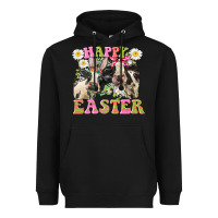 Black Happy Easter Heifers Easter Day Heavyweight Hoodie - CowGirlArtShop