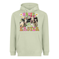 Matcha Happy Easter Heifers Easter Day Heavyweight Hoodie - CowGirlArtShop