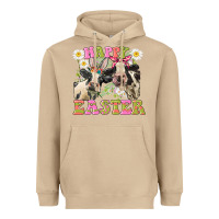 Mushroom Happy Easter Heifers Easter Day Heavyweight Hoodie - CowGirlArtShop