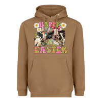 Toasted Coconut Happy Easter Heifers Easter Day Heavyweight Hoodie - CowGirlArtShop