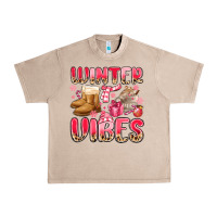 French Oak pink winter vibes Urban Heavy Tee - MaliasSmallBusiness