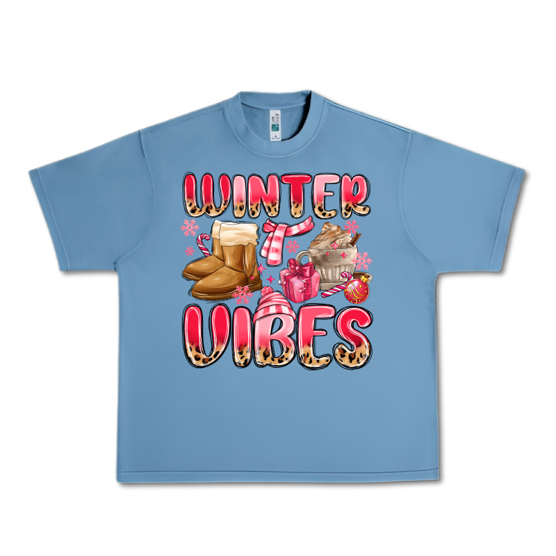 Pink Winter Vibes Urban Heavy Tee by MaliasSmallBusiness | Teevron