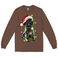 Chestnut christmas black poodles dog Long Sleeve Tee - LillyAllenDesigns