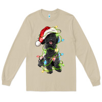Mushroom christmas black poodles dog Long Sleeve Tee - LillyAllenDesigns