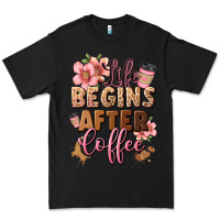 Black life begins after coffee Premium Tee - JahusDesignShop
