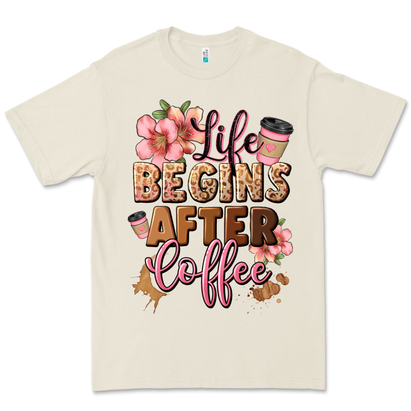 Life Begins After Coffee Premium Tee by JahusDesignShop | Teevron