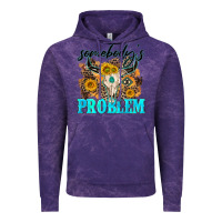 Cloud Purple somebodys problem Vintage Hoodie - NancyCooperArtShop