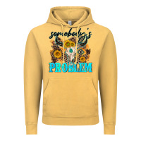 Vintage Mustard somebodys problem Vintage Hoodie - NancyCooperArtShop