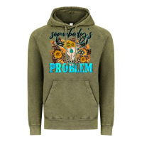 Vintage Olive somebodys problem Vintage Hoodie - NancyCooperArtShop