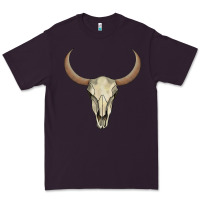 Plum bull skull Premium Tee - AdoDesignShop