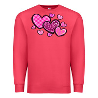 Cardinal love hearts Premium Sweatshirt - OliviaCreatesArt