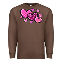 Chestnut love hearts Premium Sweatshirt - OliviaCreatesArt