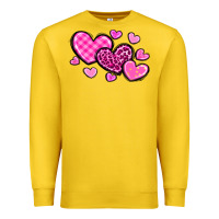 Lemon love hearts Premium Sweatshirt - OliviaCreatesArt